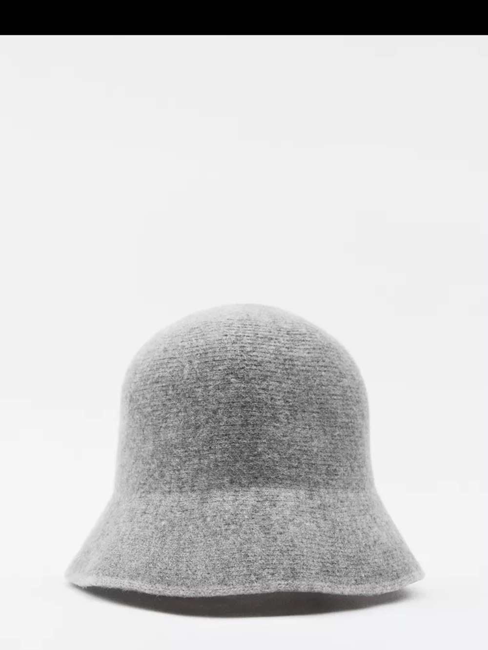 Zara Heather Grey Wool Bucket Hat - Picture 4 of 4